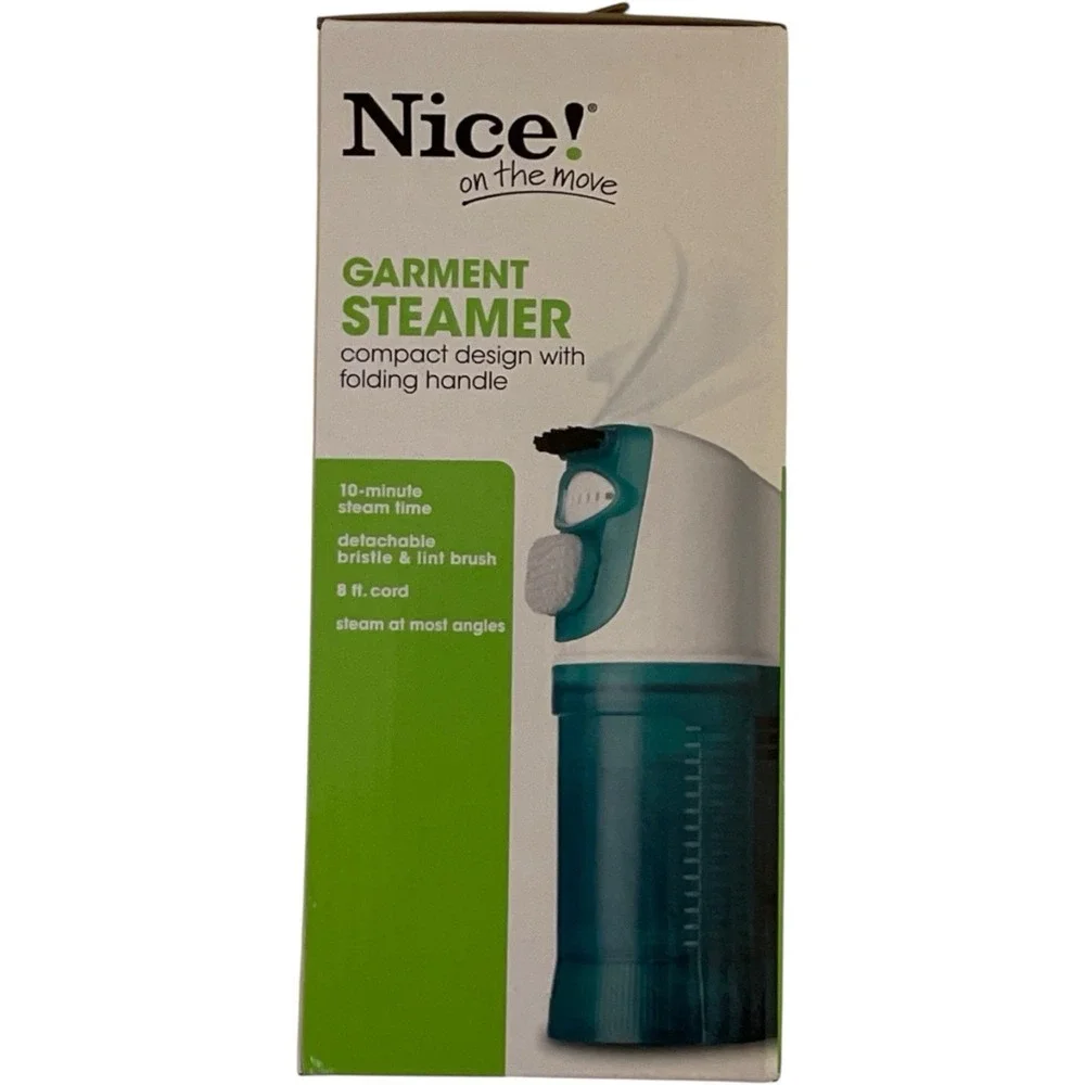 Nice! Garment Steamer Travel Size Teal White